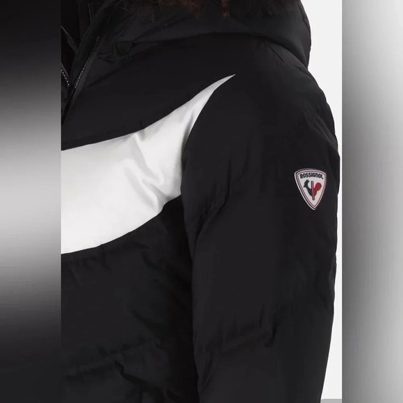 BNWT Rossignol Women's Signature Down Jacket Ski Coat - Black and White Medium - Picture 5 of 12